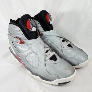 Nike Air Jordan 8 Retro‎ Reflections Of Champion Shoes Silver CL4073-001 Sz 10.5